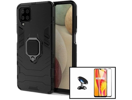 Kit Carcasa + Protector de Pantalla + Soporte Samsung Galaxy M12 PHONECARE Military Defender