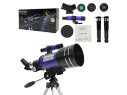 Telescopio compacto EIFSON 30070 con trípode para principiantes, aumento de 150x para observación lunar (morado)