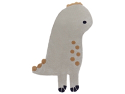 Alfombra para niños BELIANI Dino de Lana Gris 100x160