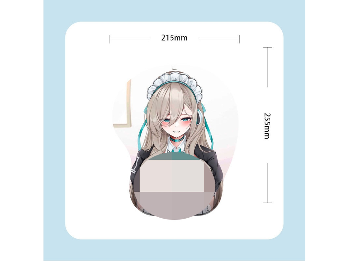 Alfombrilla de ratón de muñeca de silicona 3D de dibujos animados de anime Rj-076 SIURN