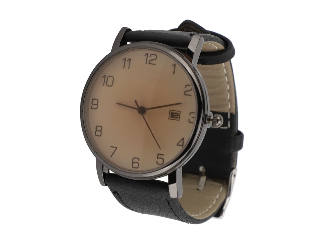 Reloj Analógico De Cuarzo Para Hombre Con Fecha, Correa De Piel Sintética, Cristal Mineral, Ultrafino.