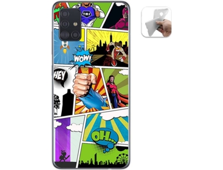 Carcasa Samsung Galaxy A51 TUMUNDOSMARTPHONE Comic Multicolor