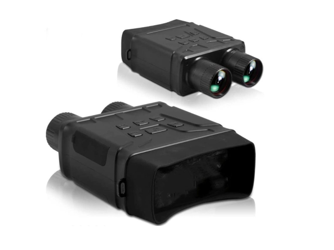 Gafas de visión nocturna, visor digital infrarrojo Full HD 1080P, compatible con tarjeta TF de 128 GB (negro), Bestvite (IR)