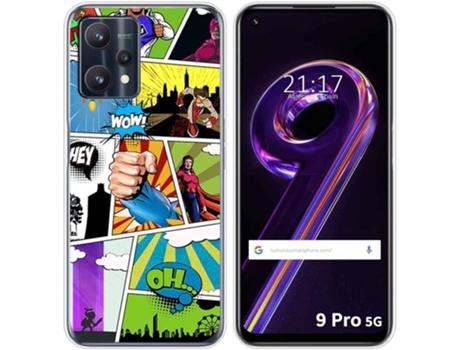 Carcasa para Realme 9 Pro 5G TUMUNDOSMARTPHONE Dibujos Comic Multicolor