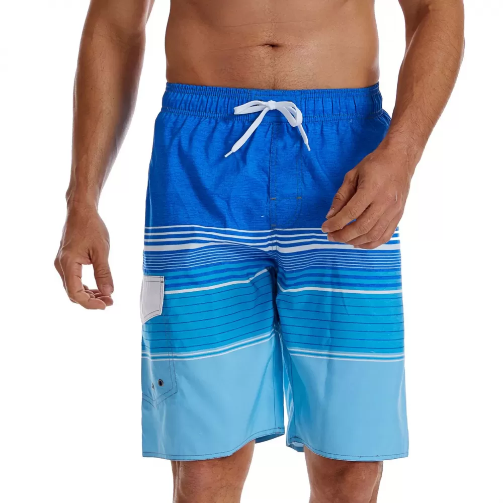 Bañador para hombre con forro de malla, secado rápido, correa ajustable y tecnología repelente al agua, pantalones cortos de playa ligeros.