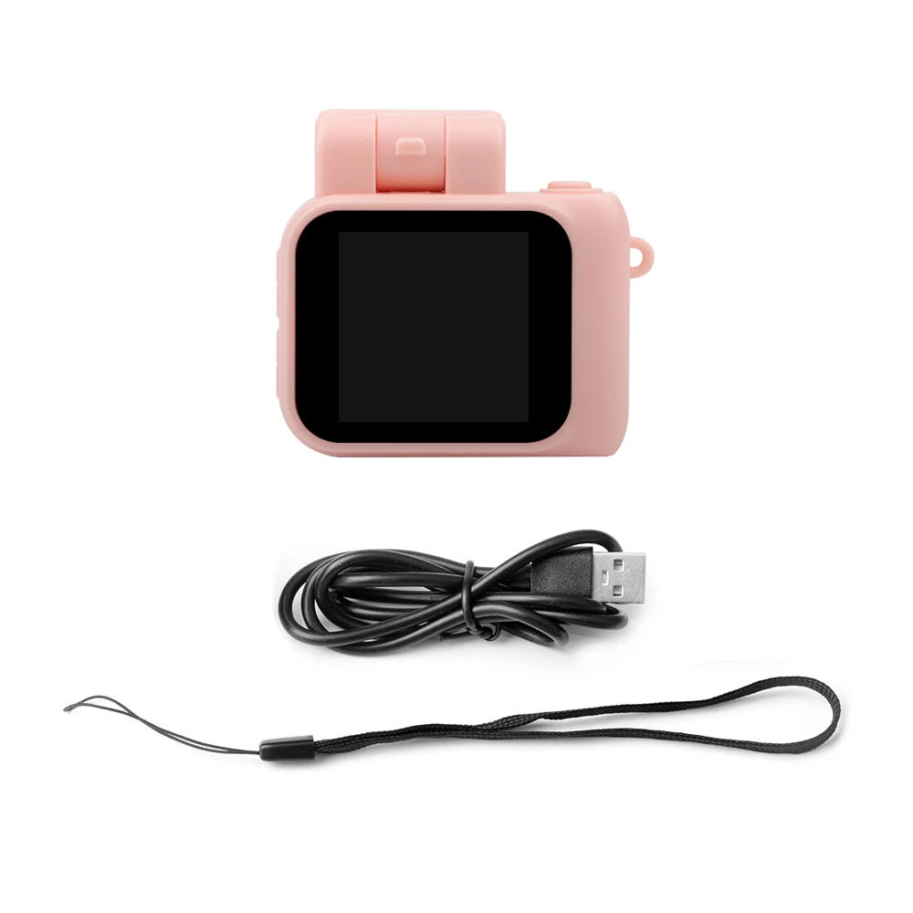 Mini Câmera Slr Infantil com Flash e Compartimento para Bateria, 1080p, Tela Lcd MDUG (rosa 16gb)