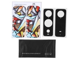 Pegatinas De Pvc Impermeables Para Cámara Deportiva Insta360 One X2 Película Protectora Antiarañazos Grafiti Negro Carbón