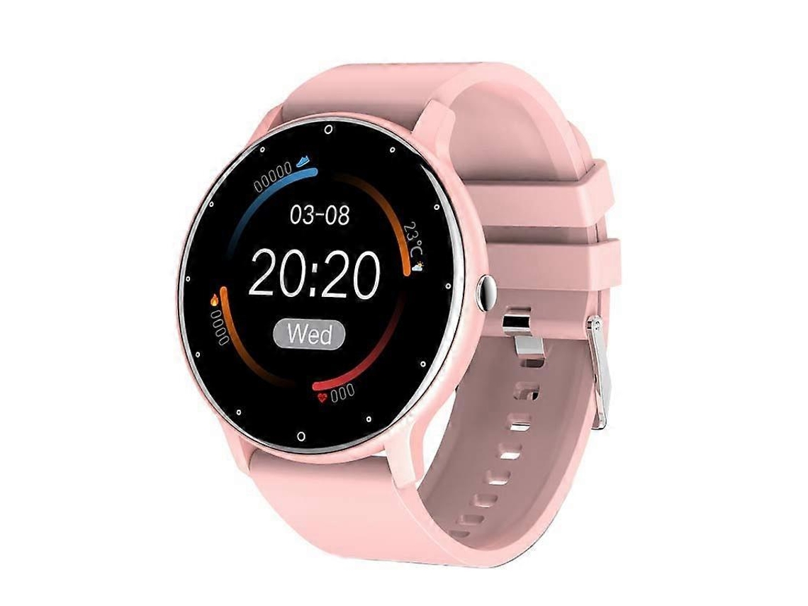Reloj inteligente Bluetooth Bw0223 con monitorización de frecuencia cardíaca, oxígeno en sangre y presión arterial, color silicona rosa Ly Ebike