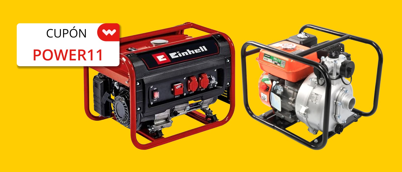 Hasta -30 %  en generadores y motobombas